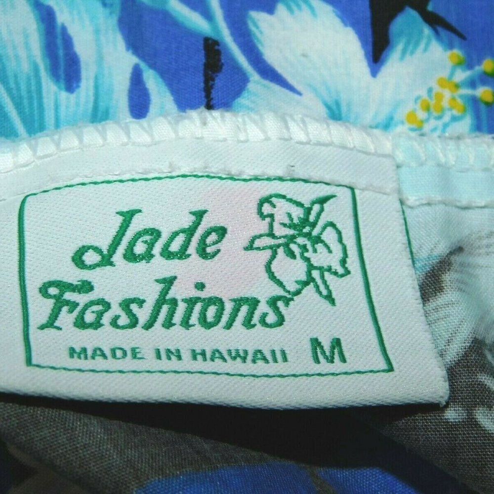 VTG  Hawaiian Tropical Sunset Muumuu Dress Jade Fashions Housedress Womens M - Picture 2 of 9